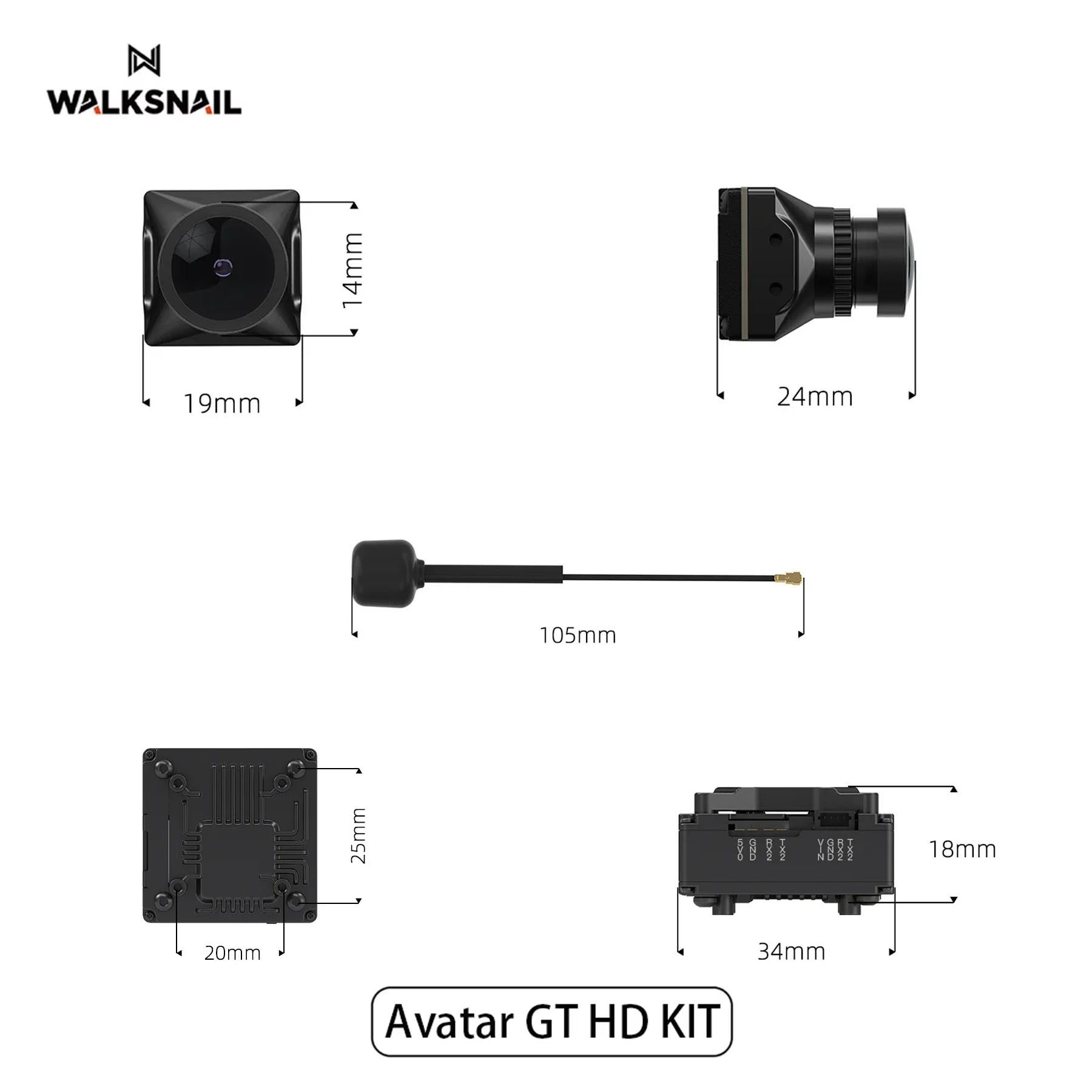 Walksnail Avatar GT HD KIT 2W  - Drone Racing Vtx review and price