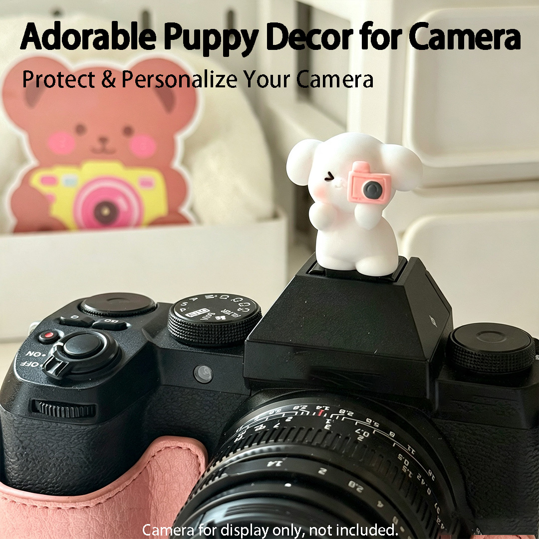 Cute 3D Puppy Camera Hot Shoe  - Canon Camera Eos R8 review and price