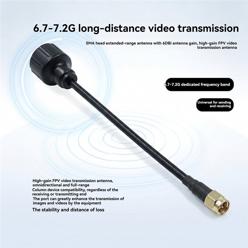 [NEW!A25P】 6.7-7.2Ghz SMA Ante - Drone Racing Antenna review and price