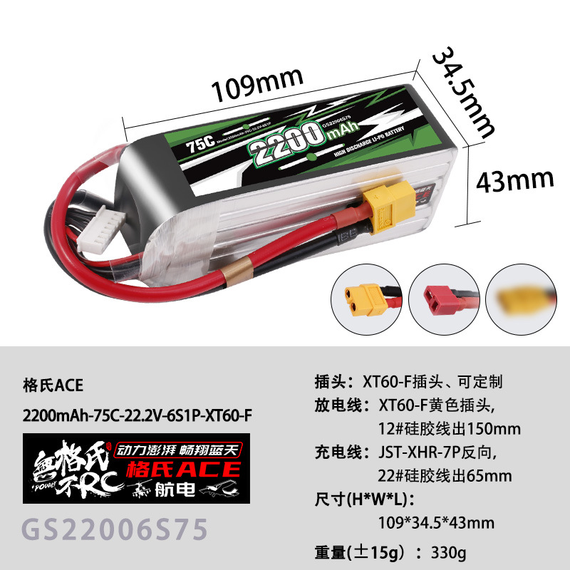 NEW Gens ACE 22.2V Lipo Batter - Drone Racing Battery review and price